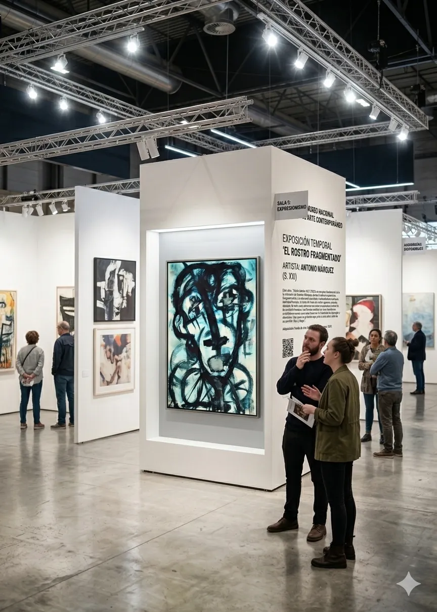 Detalle de 'Presencia de la Ausencia' - Atmósfera onírica y aguadas de cian